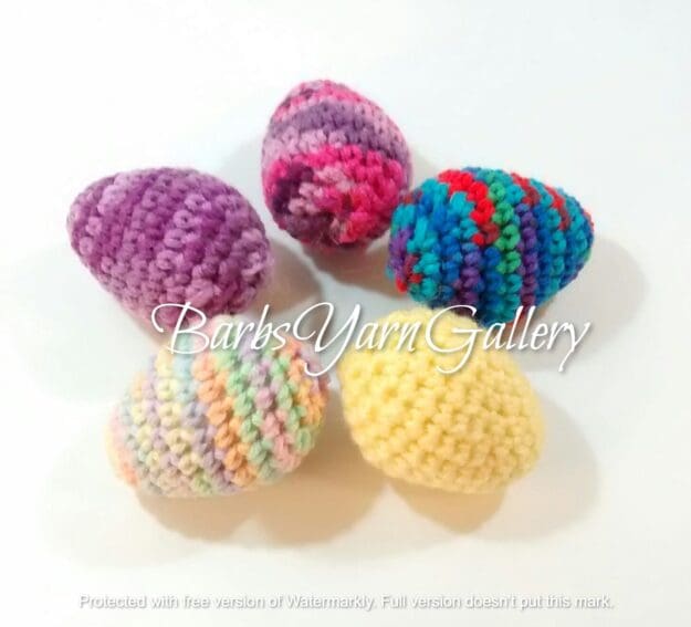 Crochet assorted easter egg set Crochet assorted easter egg set