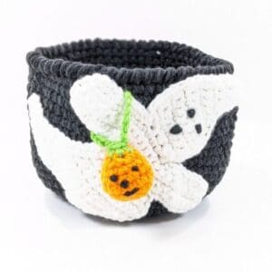 Halloween Ghost Bowl Crochet Decor