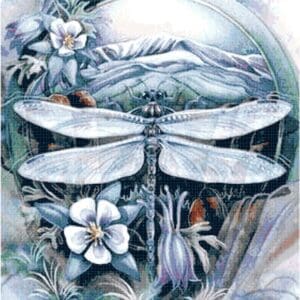 Dragonfly Wreath Cross Stitch Pattern