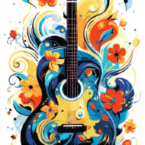 Guitar cross stitch