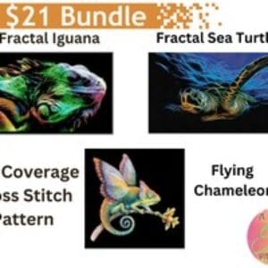 Reptile Cross Stitch Pattern Bundle