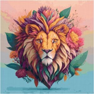 Lion 55 Cross Stitch Pattern