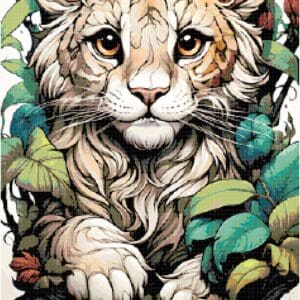 Lion Cub Cross Stitch Pattern