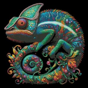 Lizard cross stitch