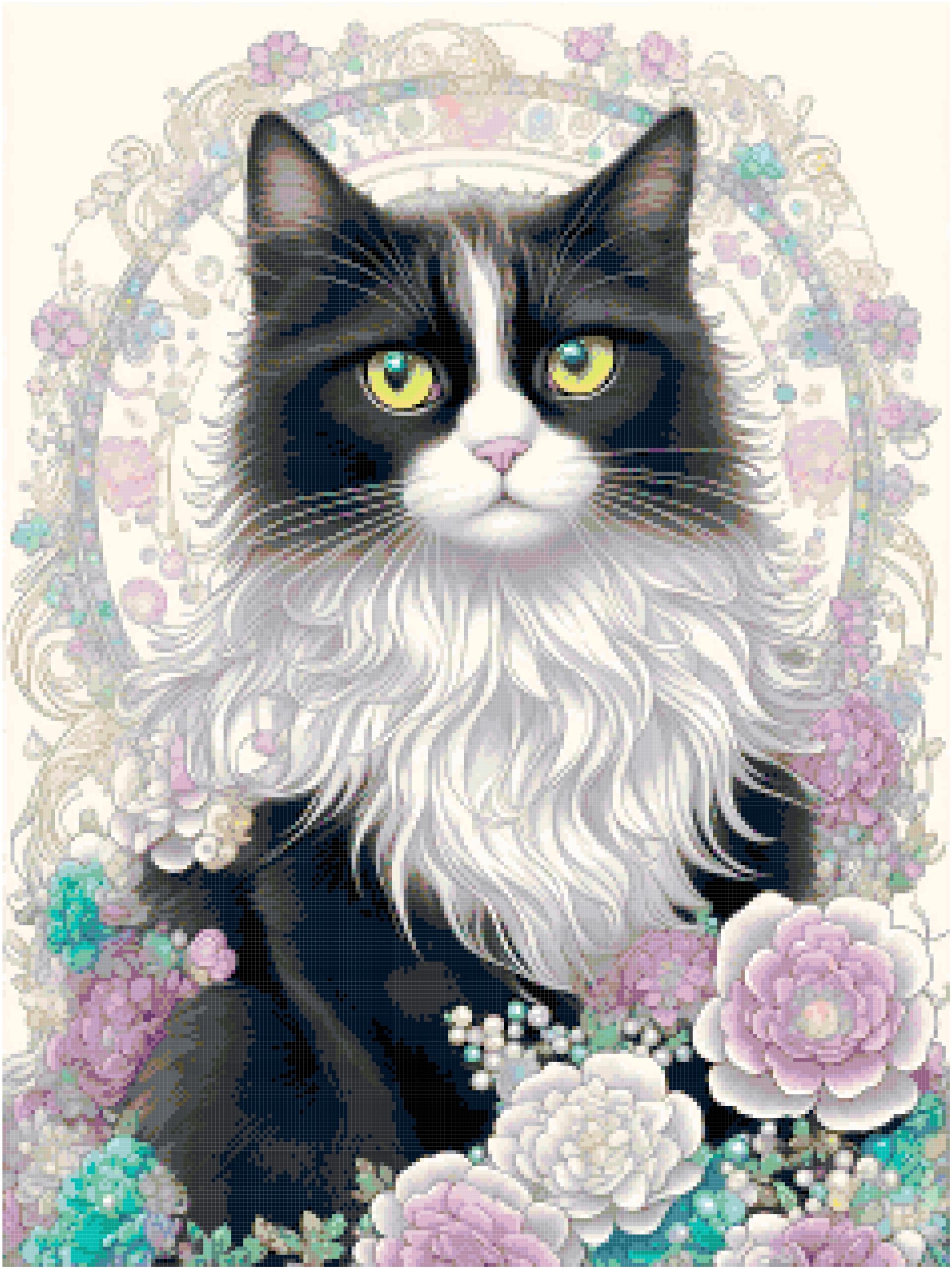 Majestic cat 2 cross stitch pattern Majestic cat 2