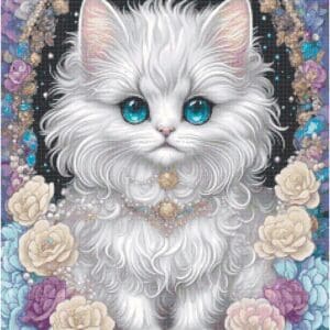 Majestic Cat 3 Cross Stitch Pattern
