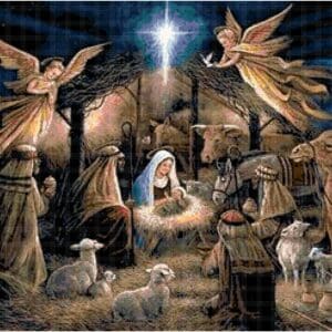 Christmas Nativity Cross Stitch Pattern
