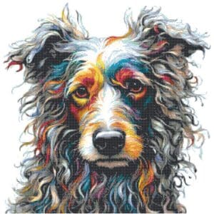 Scraggly Dog Cross Stitch Pattern