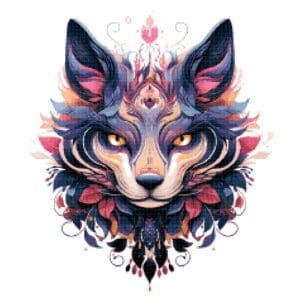 She Wolf Cross Stitch Pattern