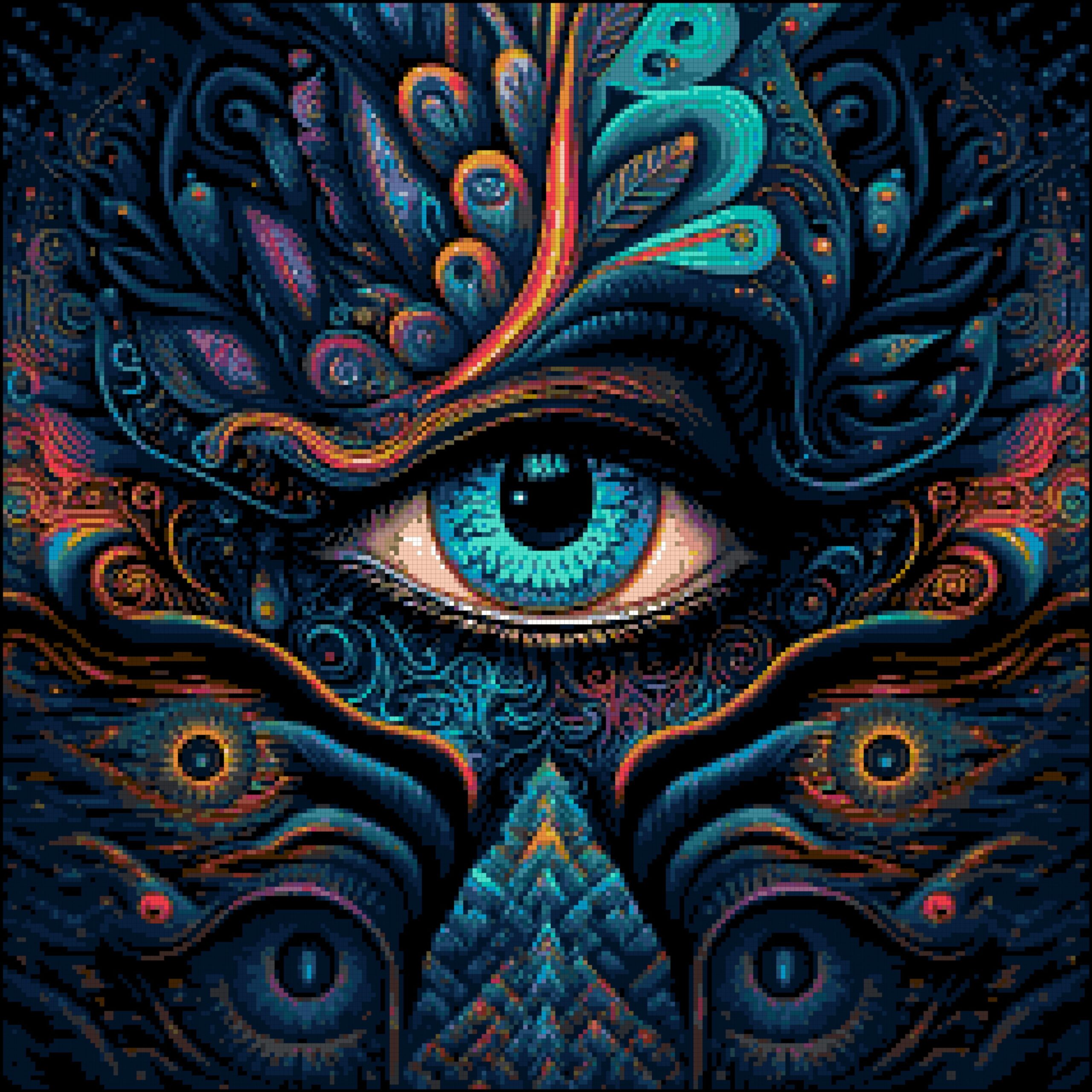 The eye cross stitch pattern The eye