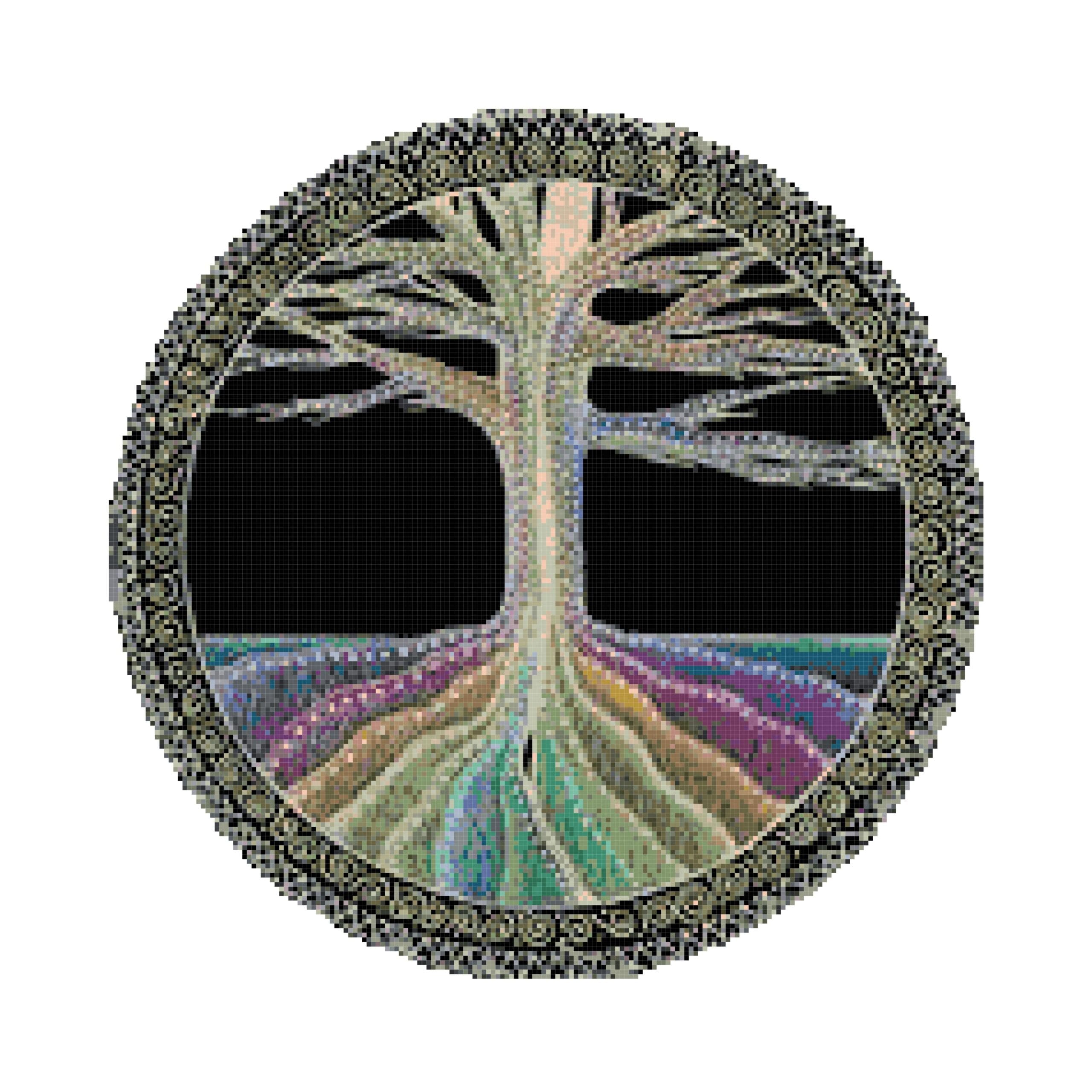 Tree of life cross stitch pattern Tree of life cross stitch pattern