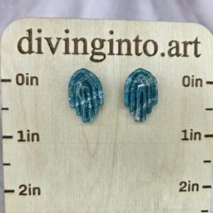 turquoise inspired stud earrings