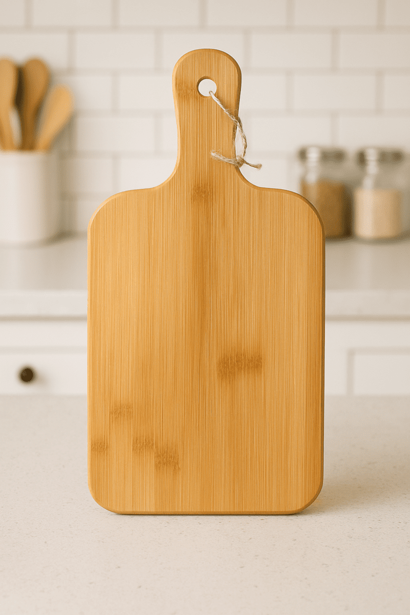 "she’s got a knife! " laser-engraved bamboo serving board – southern wit kitchen decor "she’s got a knife! " laser-engraved bamboo serving board – southern wit kitchen decor - image 3