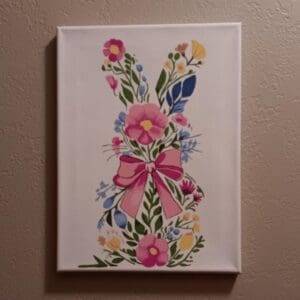 Beautiful Blossom Bunny Painting