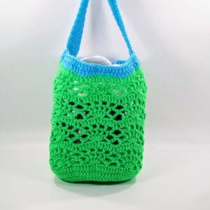 Multi-Purpose Green Crochet Bag
