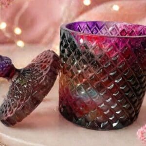 Elegant Multi Color Diamond Jar
