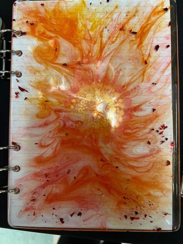 Beautiful large refillable resin notebook Beautiful large refillable resin notebook