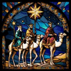 Stained glass wise men