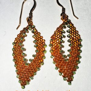 Copper Russian Leaf Earrings with Copper Ear Wires