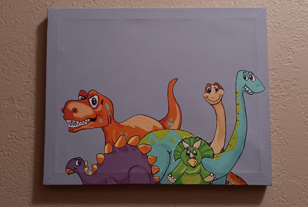Dino pack painting Dino pack painting