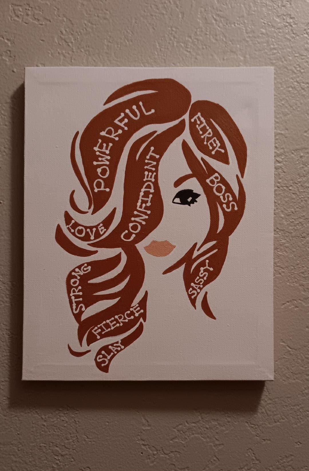 Enchanting empowered redhead painting Enchanting empowered redhead painting