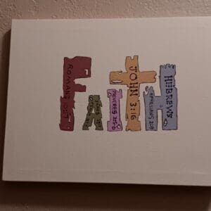 Faith Scripture Art Canvas