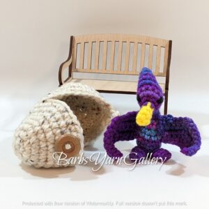 Ptaradactyl Dino Egg Mini Crochet Toy