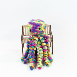 Premi Octopus Plush Multi-Color Crochet Toy