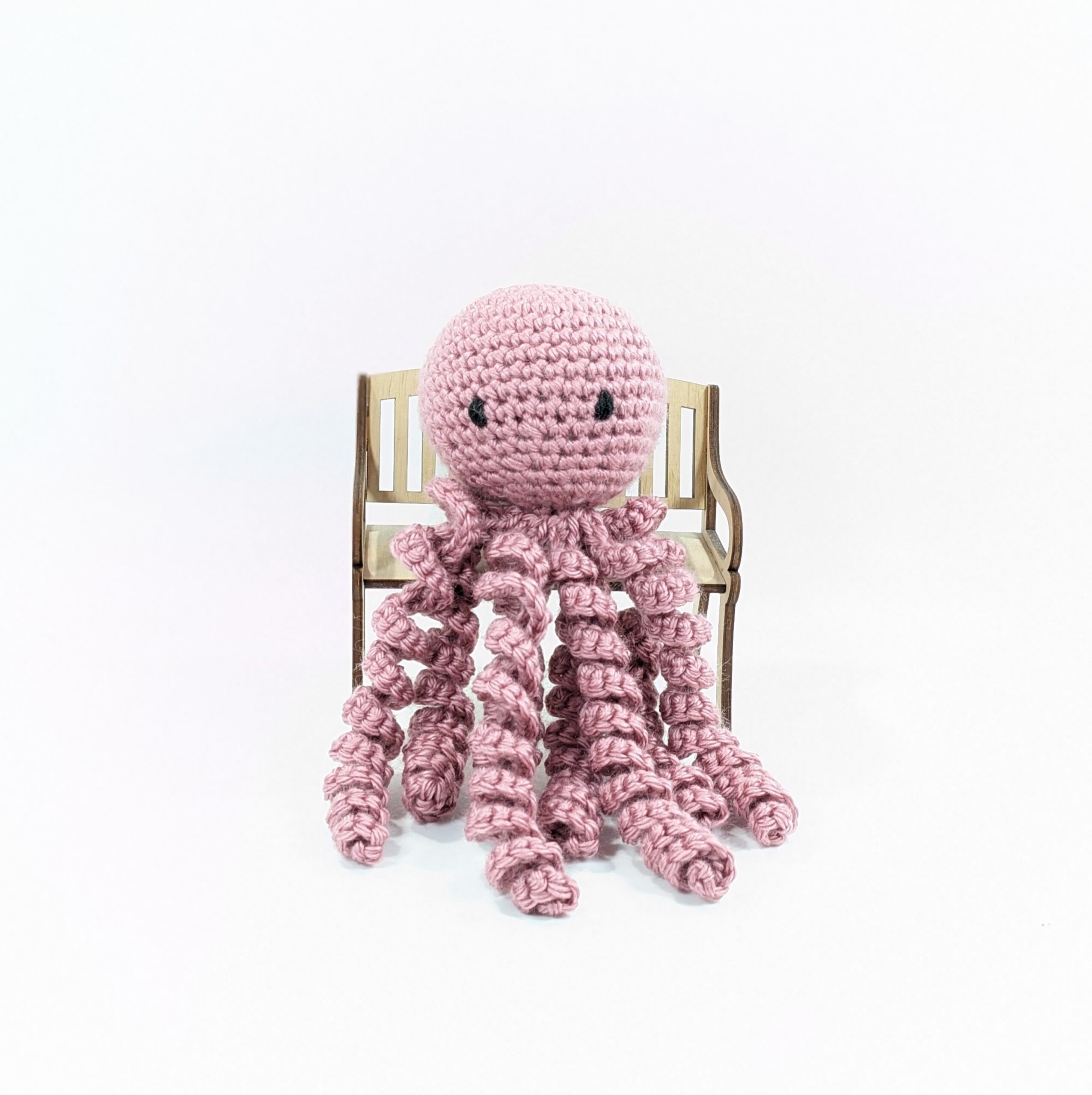 Premi octopus plush lavender crochet toy Premi octopus plush lavender crochet toy