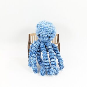 Premi Octopus Plush Blue Crochet Toy