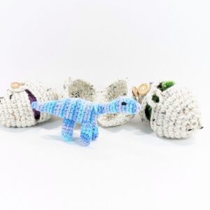 Apatosaurus Dino Egg Mini Crochet Toy