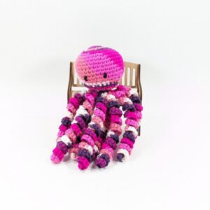 Premi Octopus Plush Pink Crochet Toy