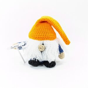 Lucky Gnome Orange Crochet Home Decor