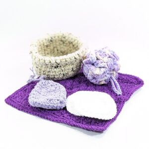Purple Spa Crochet Gift Set