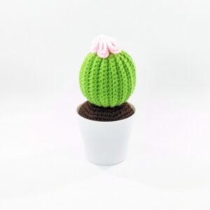 Crochet Barrel Cactus Pincushion Decor