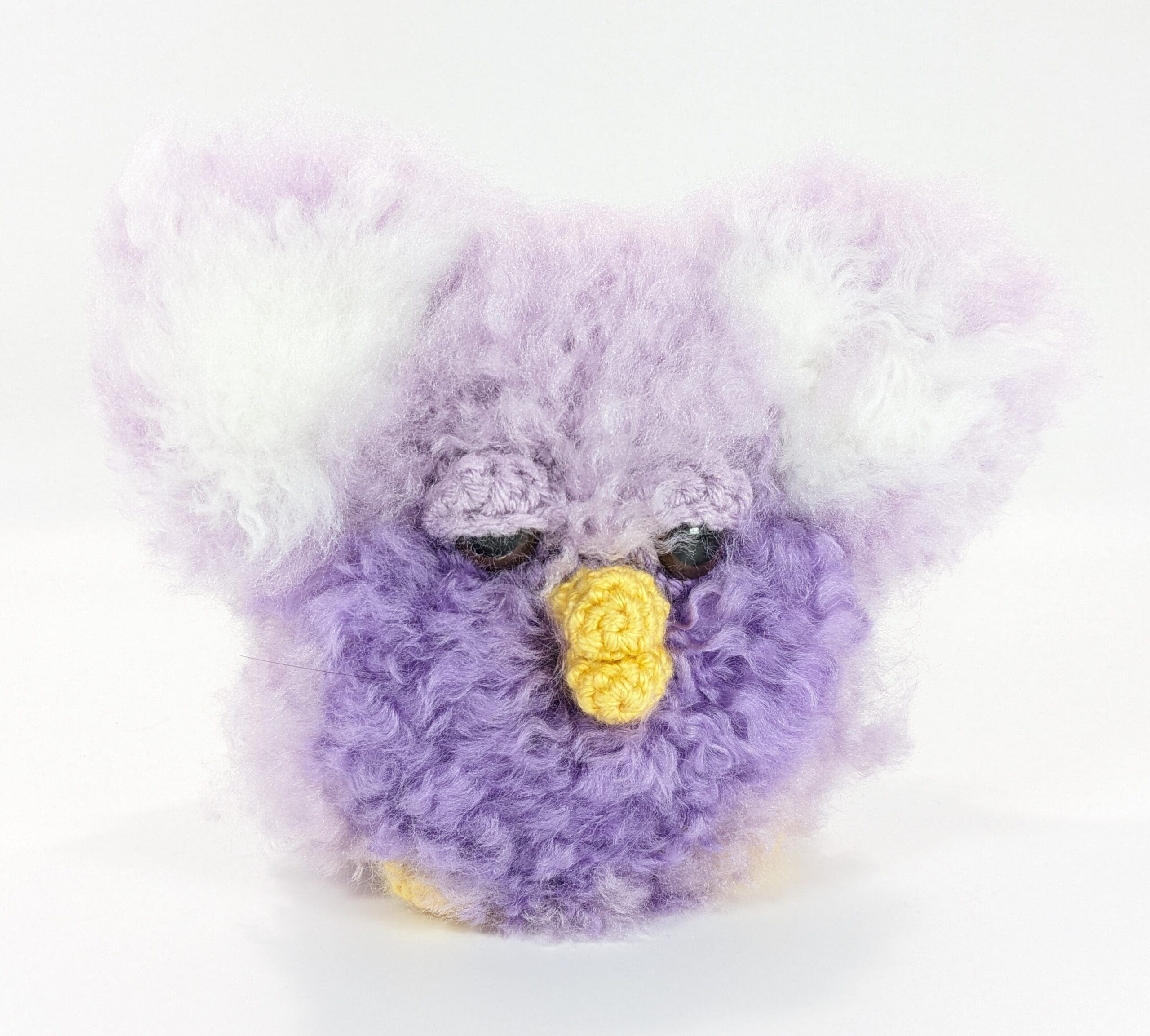 Crochet purple plush furry soft pet Crochet purple plush furry soft pet