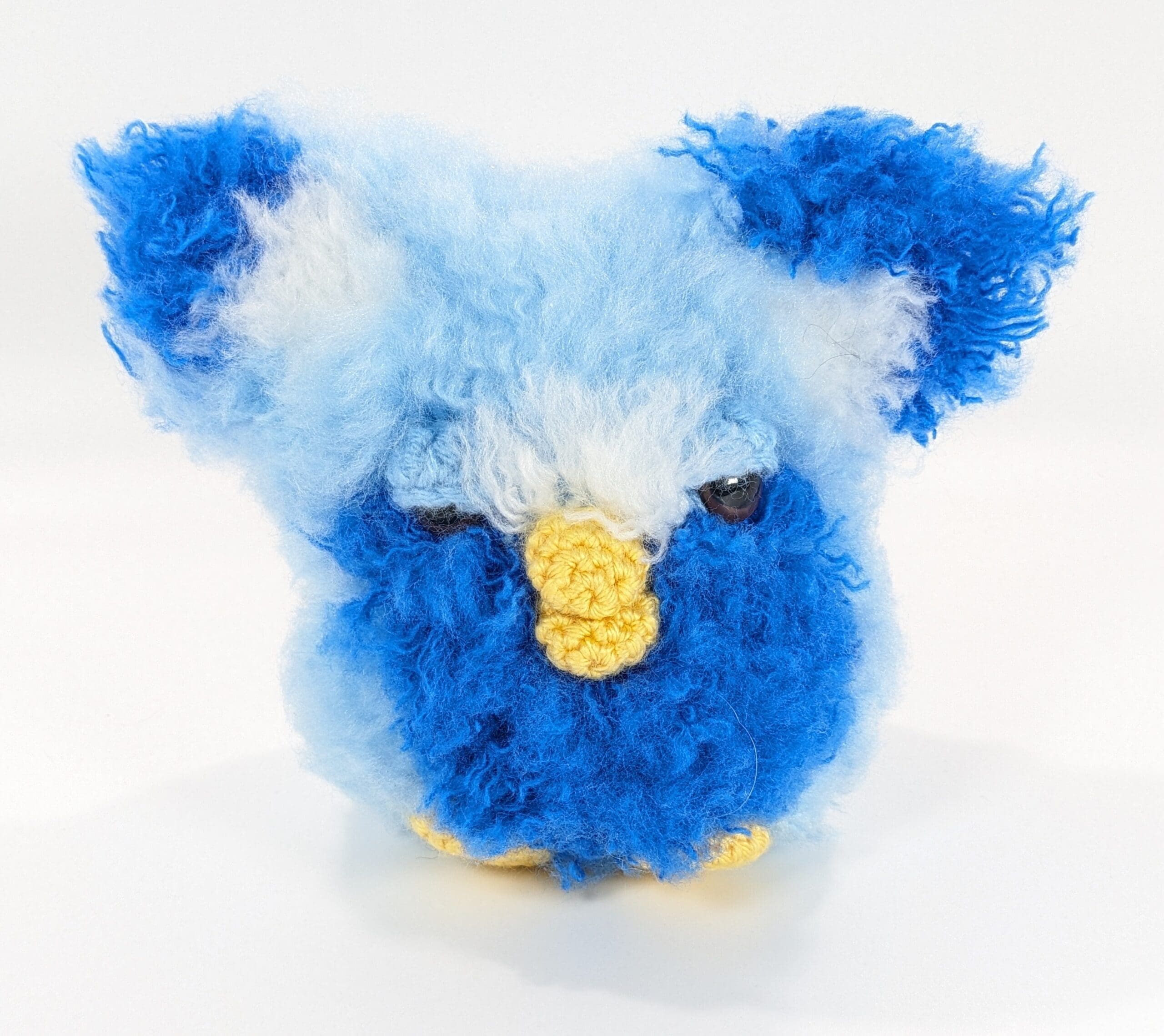 Crochet blue plush furry soft pet Crochet blue plush furry soft pet