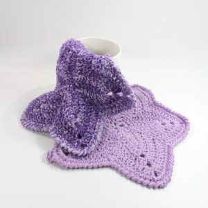Star Multi-Purpose Lavender Crochet Cloths