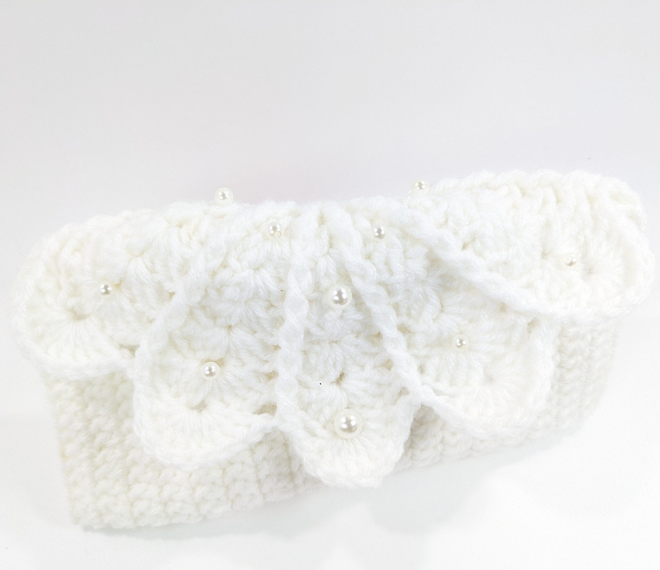 Shell phone & glasses white crochet case Shell phone & glasses white crochet case
