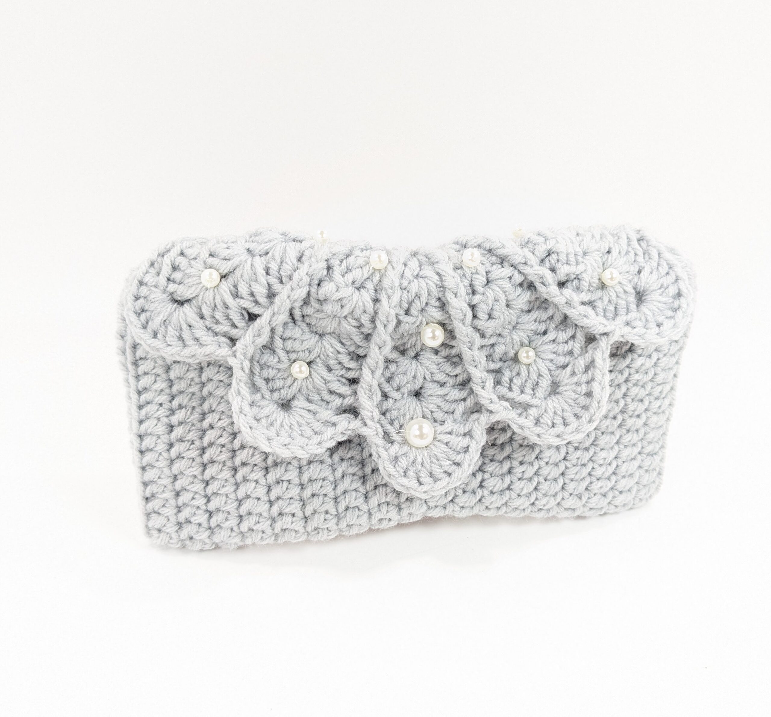 Shell phone & glasses grey crochet case Shell phone & glasses grey crochet case