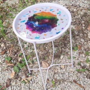 Aurora Resin Side Table