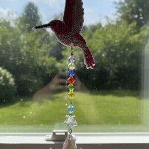 Sunlit Jewel Pink Hummingbird Decor