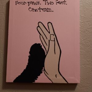 One Team (Pink Background) Painting