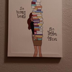 So Many Books...So Little Time! (Redhead in skirt)