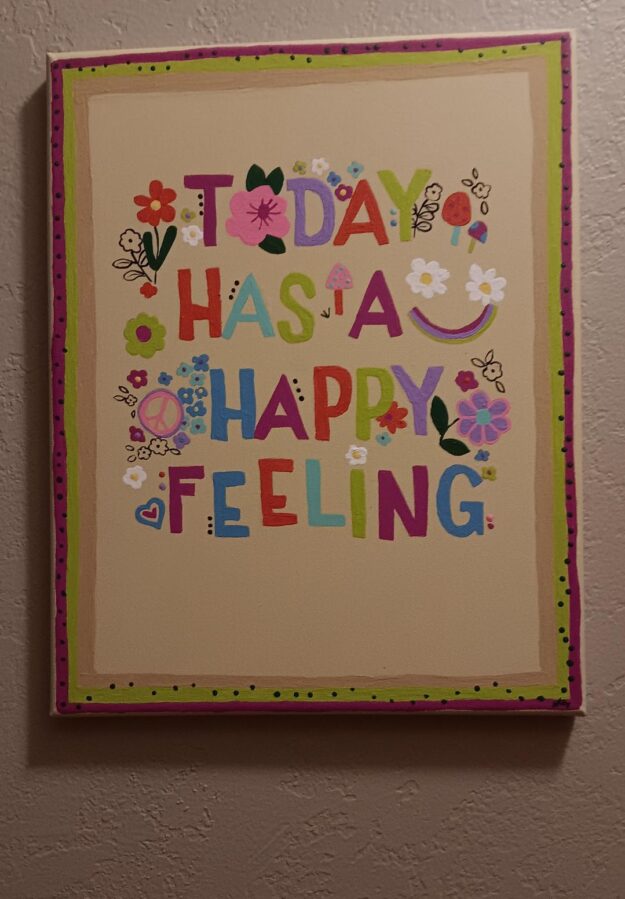 Today has a happy feeling painting Today has a happy feeling painting