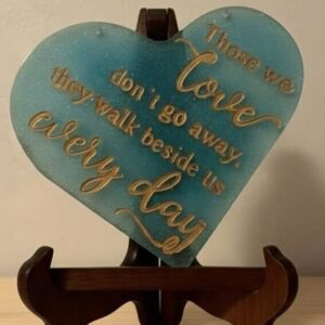 Loving Memory Heart Plaque