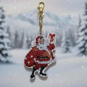 Sparkling Santa Claus Diamond Art Christmas Ornament