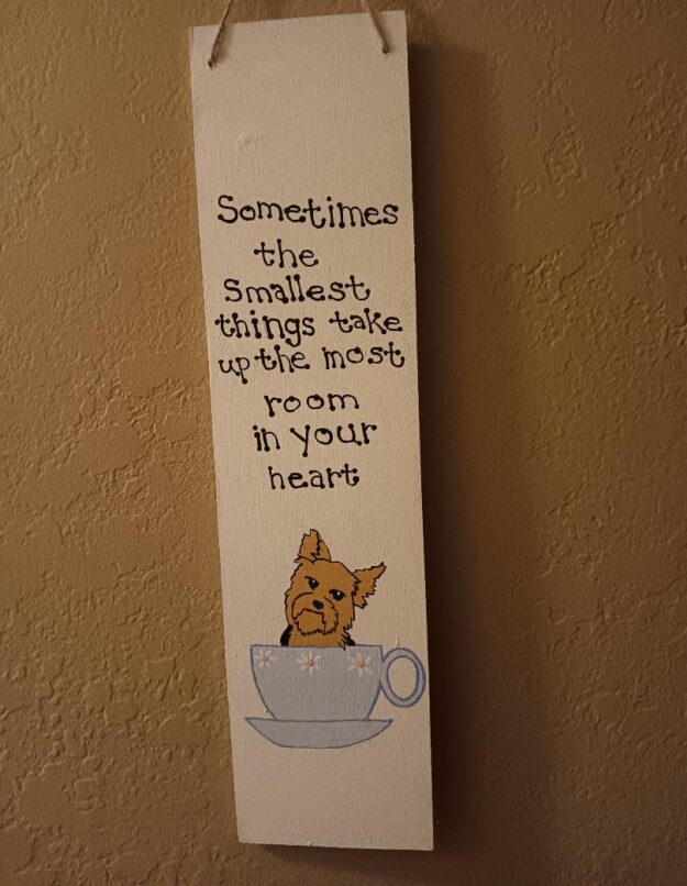 Sometimes the smallest things-yorkie Sometimes the smallest things-yorkie