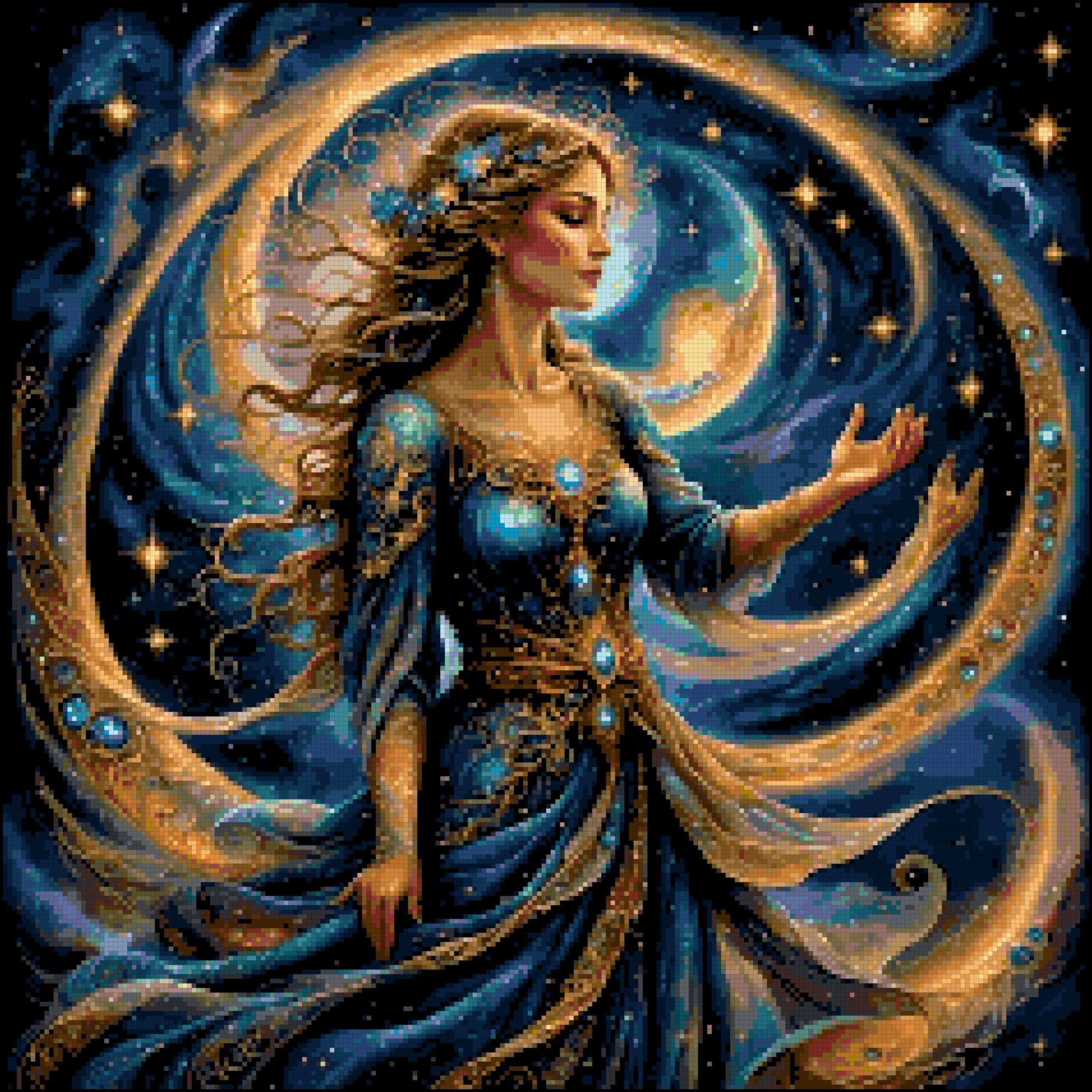 The mystic cross stitch pattern The mystic