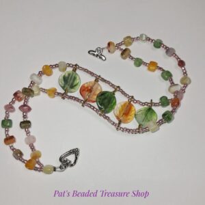 Unique Spring Garden Acrylic Beaded Bracelet